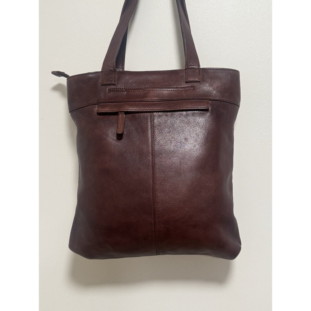 Latico Larkspur Brown Leather Tote Bag - Picture 3 of 13